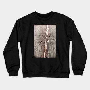 Retro Concrete Wall With Cracked Surface Crewneck Sweatshirt